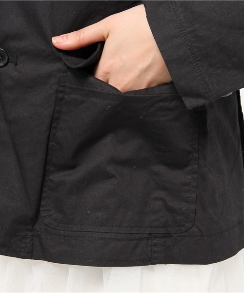 BEAMS BOY（ビームスボーイ）の「BEAMS BOY / SOLID 3ボタン ジャケット（テーラードジャケット・レディース・カーキ/ネイビー・ONE SIZE）」の11枚目の写真