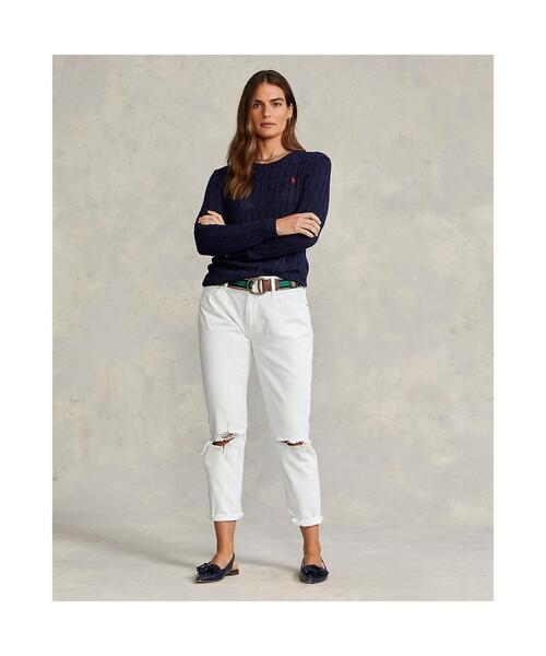 極美品✨ポロラルフローレン　スリムフィット　ケーブルニット　半袖ポロシャツ　近年 極美品✨ポロラルフローレン スリムフィット ケーブルニット