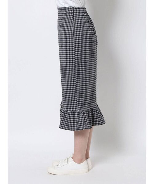 merry jenny（メリージェニー）の「ギンガムマーメイドスカート（スカート・レディース・ブラック/キャメル・FREE）」の19枚目の写真