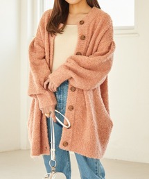 Heather | 2WAYブークレチュニックカーディガン　258387(カーディガン/ボレロ)
