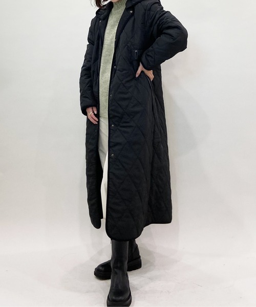 AZUL ENCANTO(アズールエンカント)の「マキシ丈キルティングコート(その他アウター・レディース・ブラック/カーキ・FREE)」の17枚目の写真