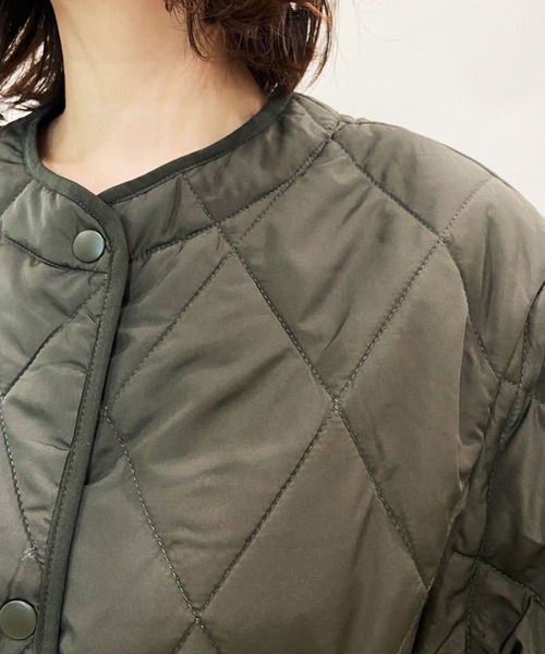 AZUL ENCANTO(アズールエンカント)の「マキシ丈キルティングコート(その他アウター・レディース・ブラック/カーキ・FREE)」の21枚目の写真