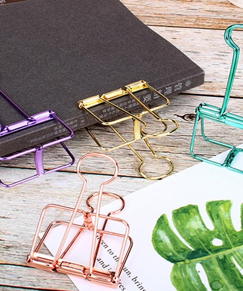 yururira（ユルリラ）の「カラフルメッキクリップ 大(10個入り)（ステーショナリー・レディース・マルチ・FREE）」の3枚目の写真