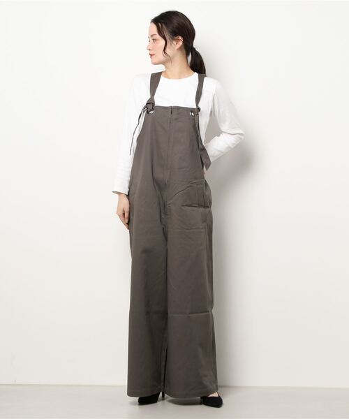 To b. by agnes b.(トゥービーバイアニエスベー)の「WR03 SALOPETTE サロペット(サロペット/オーバーオール・レディース・カーキ・SMALL/MEDIUM/LARGE/X-SMALL)」の3枚目の写真