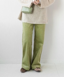 ストレッチコーデュロイストレートパンツ◆