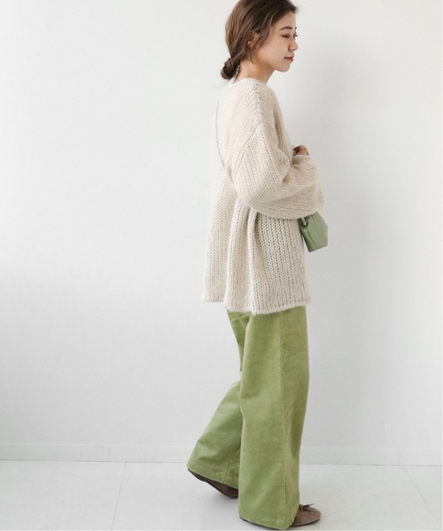 JOURNAL STANDARD relume(ジャーナルスタンダード レリューム)の「ストレッチコーデュロイストレートパンツ◆(その他パンツ・レディース・チャコールグレー/ライトグリーン/アイボリー・36/38/40)」の21枚目の写真