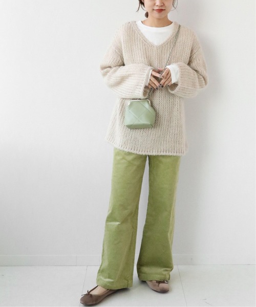 JOURNAL STANDARD relume(ジャーナルスタンダード レリューム)の「ストレッチコーデュロイストレートパンツ◆(その他パンツ・レディース・チャコールグレー/ライトグリーン/アイボリー・36/38/40)」の18枚目の写真