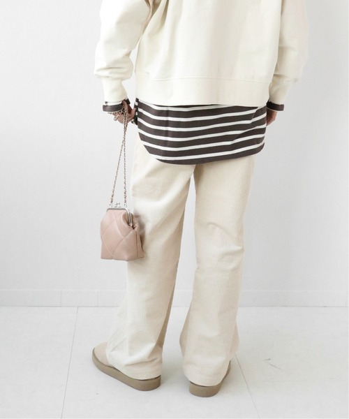 JOURNAL STANDARD relume(ジャーナルスタンダード レリューム)の「ストレッチコーデュロイストレートパンツ◆(その他パンツ・レディース・チャコールグレー/ライトグリーン/アイボリー・36/38/40)」の17枚目の写真
