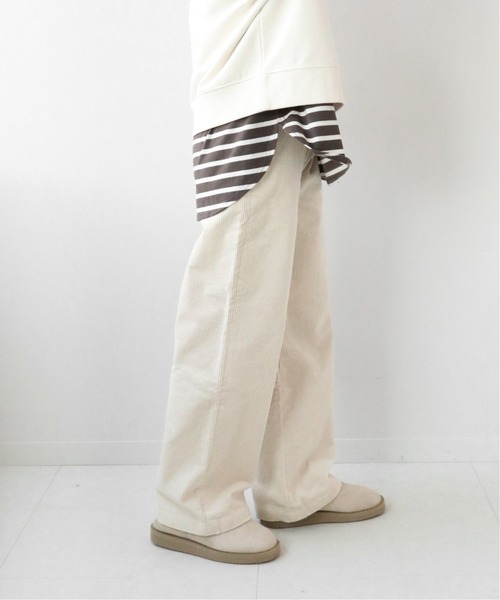 JOURNAL STANDARD relume(ジャーナルスタンダード レリューム)の「ストレッチコーデュロイストレートパンツ◆(その他パンツ・レディース・チャコールグレー/ライトグリーン/アイボリー・36/38/40)」の16枚目の写真