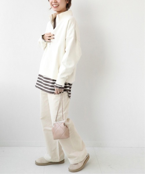 JOURNAL STANDARD relume(ジャーナルスタンダード レリューム)の「ストレッチコーデュロイストレートパンツ◆(その他パンツ・レディース・チャコールグレー/ライトグリーン/アイボリー・36/38/40)」の13枚目の写真