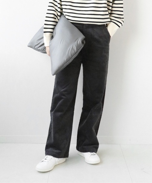 JOURNAL STANDARD relume(ジャーナルスタンダード レリューム)の「ストレッチコーデュロイストレートパンツ◆(その他パンツ・レディース・チャコールグレー/ライトグリーン/アイボリー・36/38/40)」の8枚目の写真