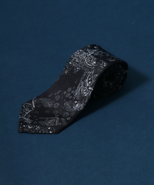 ANPAS（アンパス）の「Total Pattern Print Necktie/総柄プリントネクタイ（ネクタイ・メンズ・ブラック/ベージュ/ブラウン/ブルー/ブラック系その他/ブラウン系その他/ブルー系その他/キャメル/ホワイト/ブラック系その他2/ブラック系その他3/ブラック系その他6/ブラック系その他4/ブラック系その他7/ブラック系その他5/ブラック系/ベージュ系その他/ブラウン系その他2・FREE）」の3枚目の写真