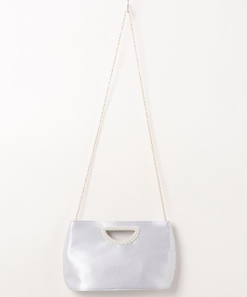 Cupid Heart（キューピッドハート）の「【Cupid Heart】結婚式バッグ　くり手ハンドルレースクラッチバッグ（クラッチバッグ・レディース・ベージュ/グレー・MEDIUM）」の5枚目の写真