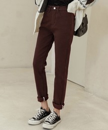 DAY CLOSET | レディース 裏起毛ハイウエストストレッチデニムパンツ(デニムパンツ)