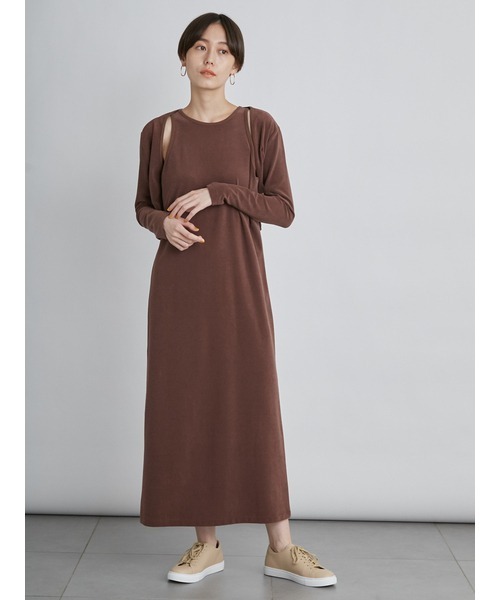 emmi（エミ）の「【emmi atelier】3WAYパイルセットワンピ（ワンピース