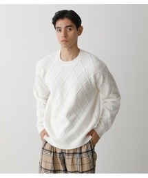 DIAGONAL LATTICE KNIT/ダイアゴナルラティスニット