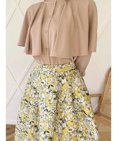 HALUHIROINE（ハルヒロイン）の「ケープ風ブラウス（シャツ/ブラウス・レディース・ライトブルー/ベージュ・FREE）」の17枚目の写真