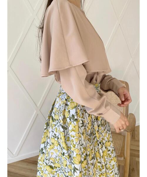 HALUHIROINE（ハルヒロイン）の「ケープ風ブラウス（シャツ/ブラウス・レディース・ライトブルー/ベージュ・FREE）」の18枚目の写真