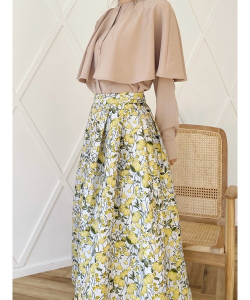 HALUHIROINE（ハルヒロイン）の「ケープ風ブラウス（シャツ/ブラウス・レディース・ライトブルー/ベージュ・FREE）」の10枚目の写真