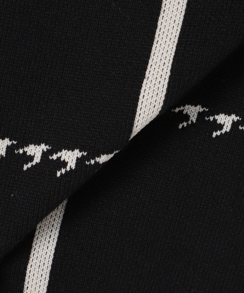 Simplicite（サンプリシテ）の「WジャガードVカーディガン◆（ニット/セーター・レディース・ホワイト/ブラック/ブルー系その他・FREE）」の6枚目の写真