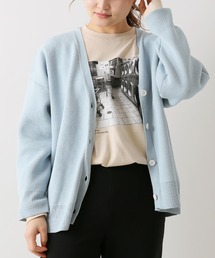 Simplicite | WジャガードVカーディガン(ニット/セーター)