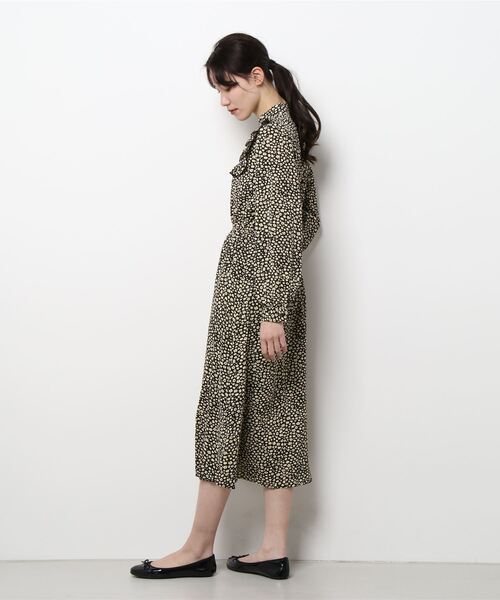 KOBE LETTUCE(コウベレタス)の「花柄フリルワンピース(ワンピース・レディース・グリーン/ブラウン/ブラック・FREE)」の10枚目の写真