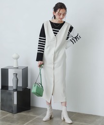 SENSE OF PLACE by URBAN RESEARCH | 【One-C/低身長向けサイズ展開あり】フロントボタンジャンパースカート(ジャンパースカート)