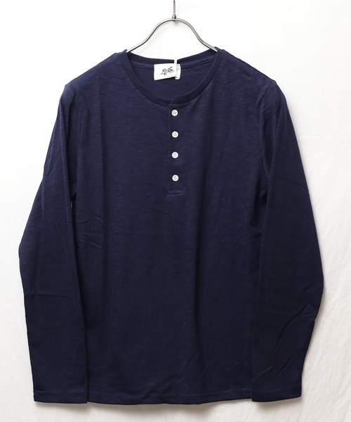INNOCENT（イノセント）の「『RDS』ヘンリーネックスラブ天竺カットソー（Tシャツ/カットソー・レディース・ホワイト/ブラック/ベージュ/ネイビー/グレー/カーキ/ライトピンク・X-LARGE/MEDIUM/LARGE）」の6枚目の写真