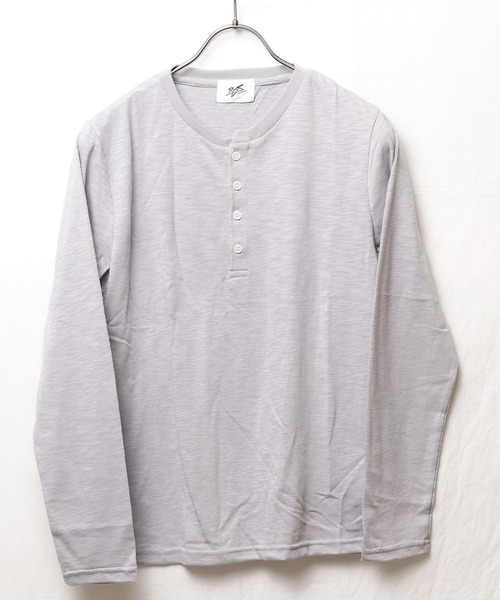 INNOCENT（イノセント）の「『RDS』ヘンリーネックスラブ天竺カットソー（Tシャツ/カットソー・レディース・ホワイト/ブラック/ベージュ/ネイビー/グレー/カーキ/ライトピンク・X-LARGE/MEDIUM/LARGE）」の4枚目の写真