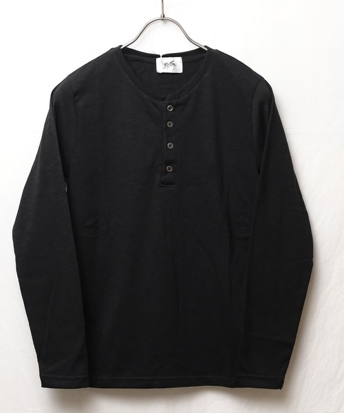 INNOCENT（イノセント）の「『RDS』ヘンリーネックスラブ天竺カットソー（Tシャツ/カットソー・レディース・ホワイト/ブラック/ベージュ/ネイビー/グレー/カーキ/ライトピンク・X-LARGE/MEDIUM/LARGE）」の3枚目の写真