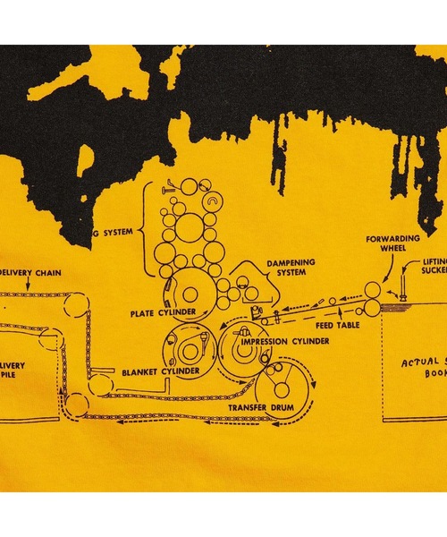 bonjour records（ボンジュールレコーズ）の「【ACTUAL SOURCE】 Delivery Pile TEE（Tシャツ/カットソー・メンズ・イエロー・L/M）」の4枚目の写真