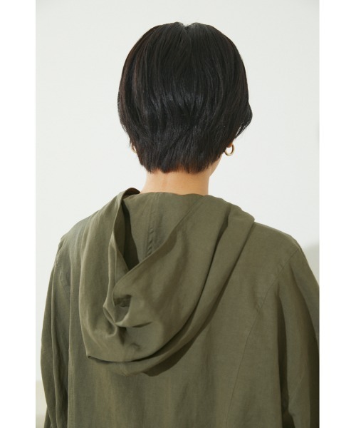 BLACK BY MOUSSY(ブラックバイマウジー)の「military hoodie coat(ミリタリーフーディコート)(その他アウター・レディース・ホワイト/カーキ・FREE)」の21枚目の写真