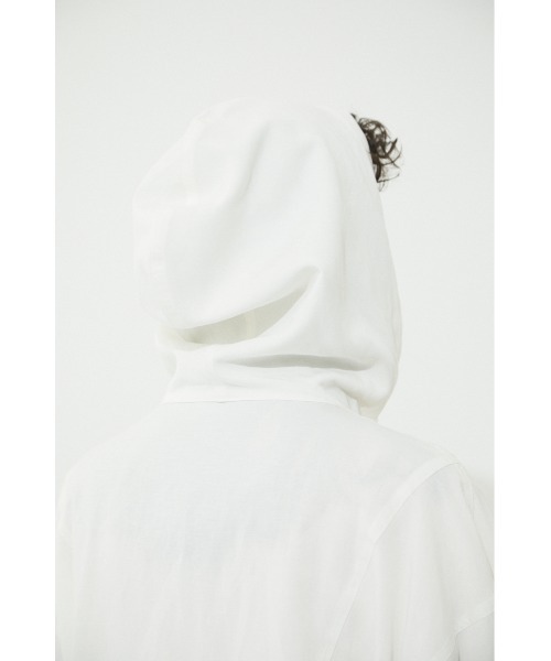 BLACK BY MOUSSY(ブラックバイマウジー)の「military hoodie coat(ミリタリーフーディコート)(その他アウター・レディース・ホワイト/カーキ・FREE)」の8枚目の写真