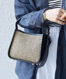 MARCO BIANCHINI | MARCO BIANCHINI: ラフィア ノットデザイン 2WAY スクエア ショルダーバッグ(ショルダーバッグ)
