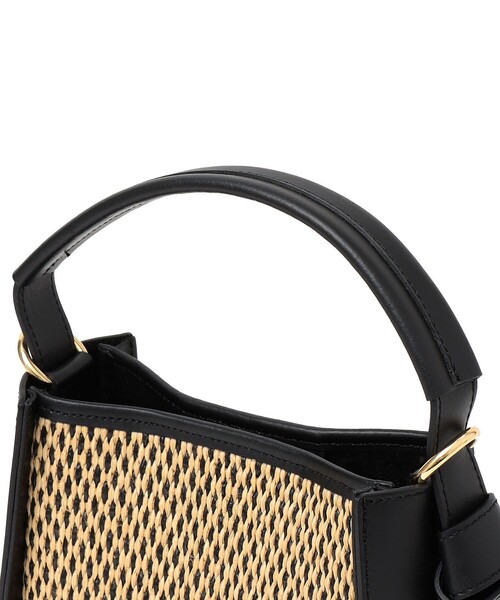 MARCO BIANCHINI（マルコビアンチーニ）の「MARCO BIANCHINI: ラフィア ノットデザイン 2WAY スクエア ショルダーバッグ（ショルダーバッグ・レディース・ブラック・ONE SIZE）」の16枚目の写真