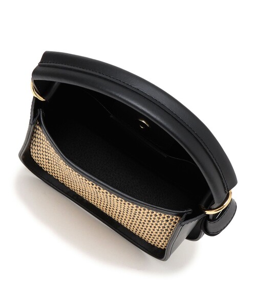 MARCO BIANCHINI（マルコビアンチーニ）の「MARCO BIANCHINI: ラフィア ノットデザイン 2WAY スクエア ショルダーバッグ（ショルダーバッグ・レディース・ブラック・ONE SIZE）」の10枚目の写真