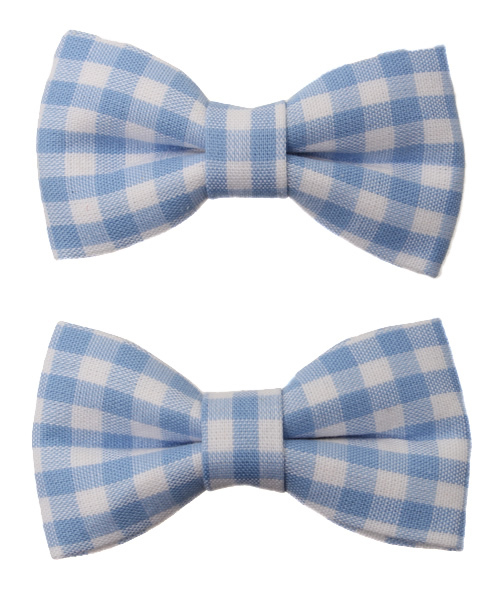 WEGO（ウィゴー）の「WEGO/ギンガムリボンヘアクリップ（バレッタ/ヘアクリップ・レディース・ブラック/サックスブルー/パープル/ピンク/レッド・FREE）」の3枚目の写真