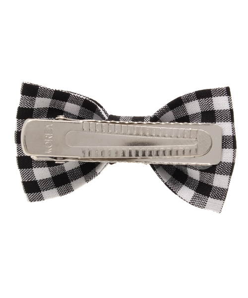 WEGO（ウィゴー）の「WEGO/ギンガムリボンヘアクリップ（バレッタ/ヘアクリップ・レディース・ブラック/サックスブルー/パープル/ピンク/レッド・FREE）」の7枚目の写真