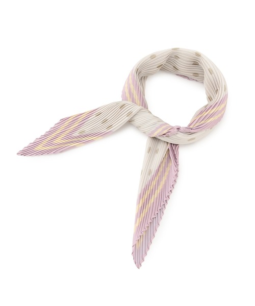 ROPE' PICNIC(ロペピクニック)の「ドットプリントプリーツスカーフ(バンダナ/スカーフ・レディース・グリーン系その他/ピンク系その他2・FREE)」の7枚目の写真