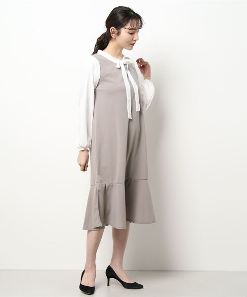 ボウタイ裾フリルワンピース E2986 ワンピース Kobe Lettuce コウベレタス のファッション通販 Zozotown