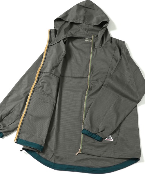 KRIFF MAYER Lady's Collection（クリフメイヤーレディースコレクション）の「さらさらエアーフードJK（ナイロンジャケット・レディース・カラフル/レンガ/パープル/ベージュ/グリーン/チャコール/その他5・MEDIUM/LARGE）」の19枚目の写真