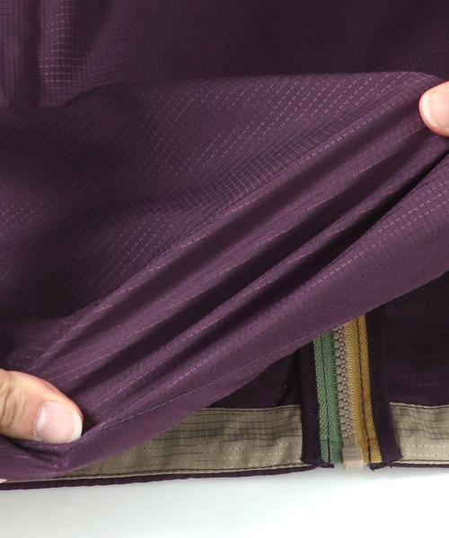 KRIFF MAYER Lady's Collection（クリフメイヤーレディースコレクション）の「さらさらエアーフードJK（ナイロンジャケット・レディース・カラフル/レンガ/パープル/ベージュ/グリーン/チャコール/その他5・MEDIUM/LARGE）」の21枚目の写真