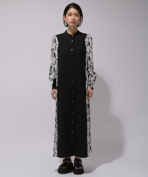 HARE（ハレ）の「サイドアートガラキリカエワンピース(HARE)（ワンピース・レディース・ブラック/グレー/ブラック系その他・FREE）」の8枚目の写真