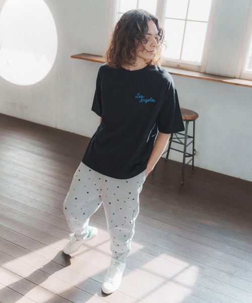 CAMBIO(カンビオ)の「mp9931-Star Print Sweat Pants パンツ(スウェットパンツ・メンズ・杢グレー/ブラック・M/S/L)」の6枚目の写真