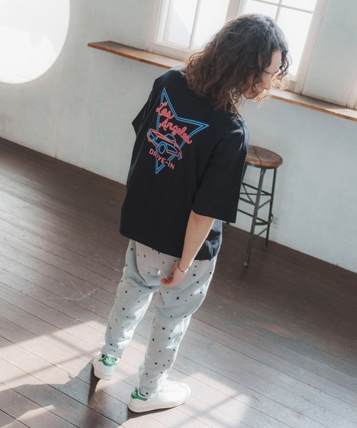 CAMBIO(カンビオ)の「mp9931-Star Print Sweat Pants パンツ(スウェットパンツ・メンズ・杢グレー/ブラック・M/S/L)」の7枚目の写真