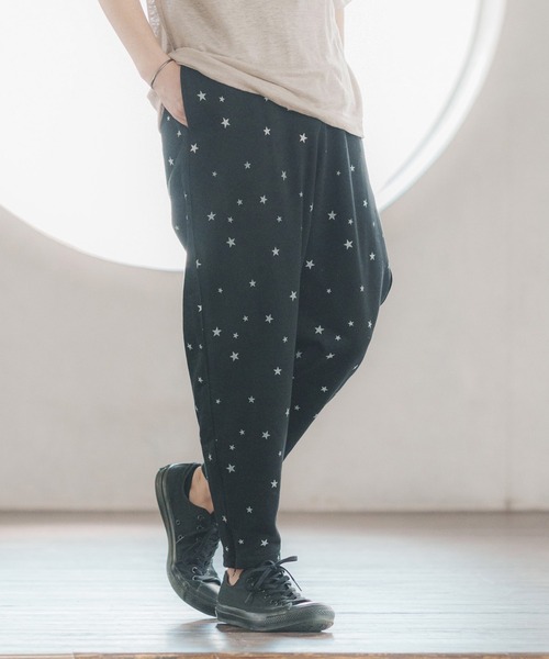 CAMBIO(カンビオ)の「mp9931-Star Print Sweat Pants パンツ(スウェットパンツ・メンズ・杢グレー/ブラック・M/S/L)」の11枚目の写真