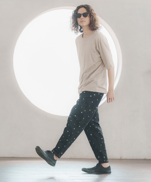 CAMBIO(カンビオ)の「mp9931-Star Print Sweat Pants パンツ(スウェットパンツ・メンズ・杢グレー/ブラック・M/S/L)」の14枚目の写真