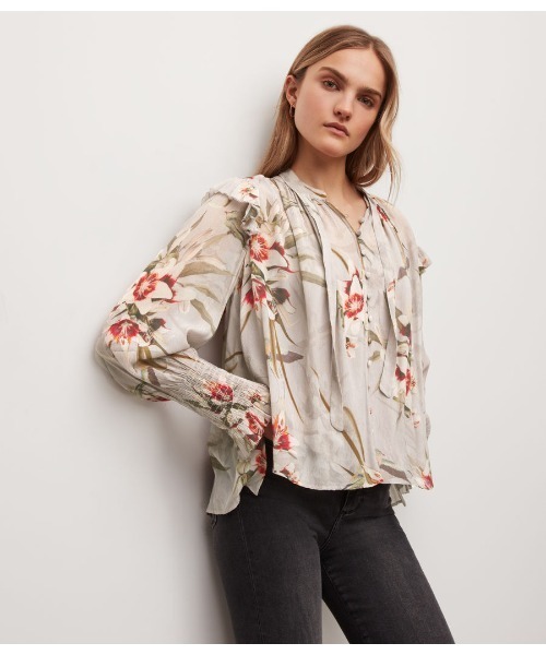 ALLSAINTS（オールセインツ）の「LARA KUROYURI SHIRT | LARA KUROYURI シャツ（シャツ/ブラウス・レディース・ピンク・8/6/4）」の6枚目の写真