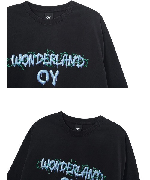OY(オーワイ)の「【OY/オーワイ】VINE MELTING LOGO LONG SLEEVE/ロゴロンT 長袖Tシャツ プリントロンTシャツ(Tシャツ/カットソー・メンズ・ブラック/ホワイト・01/02)」の14枚目の写真