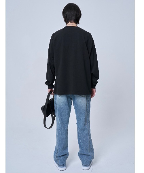 OY(オーワイ)の「【OY/オーワイ】VINE MELTING LOGO LONG SLEEVE/ロゴロンT 長袖Tシャツ プリントロンTシャツ(Tシャツ/カットソー・メンズ・ブラック/ホワイト・01/02)」の20枚目の写真